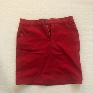 Missguided Red Skirt
